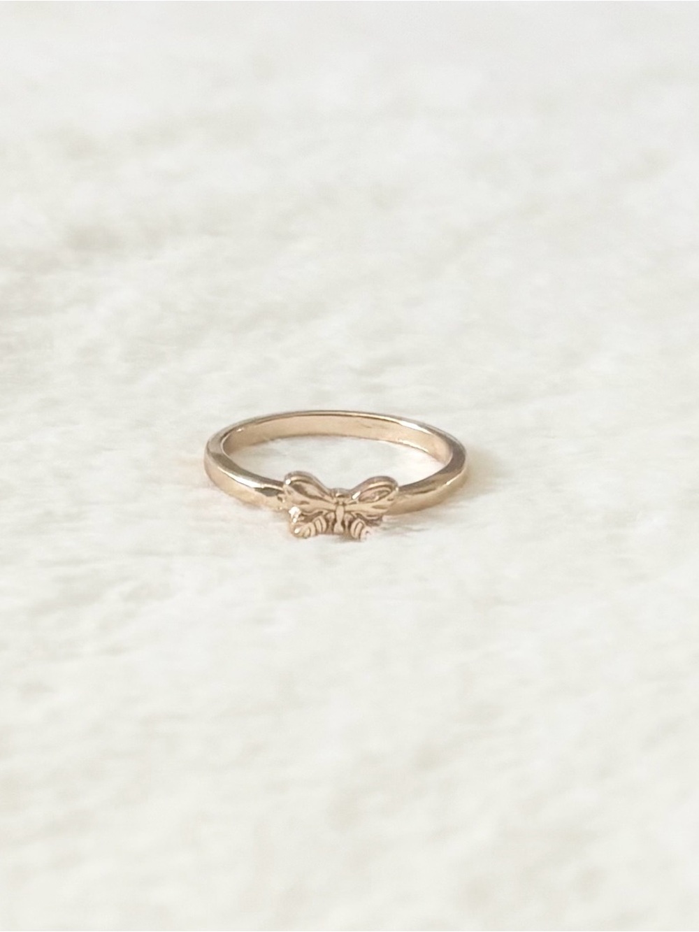5/$15 🩷 MUST BUNDLE Delicate Butterfly Accent Gold Ring - Women Jewelry - Picture 2 of 4